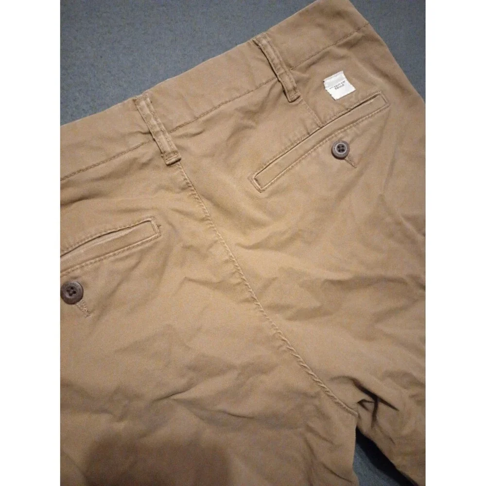 American Eagle Flex Chino Pants Men 32x34 Khaki Slim Stretch Athletic Skinny